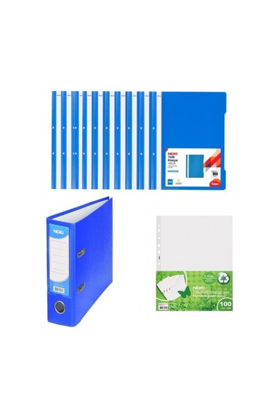 Eco Office Set Large Folder + Ring Binder 10 Pieces + Bag Binder 100 Pieces