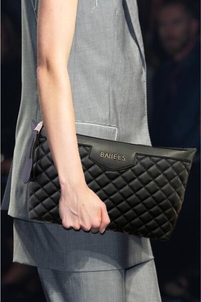 Black Special Design Women's Portfolio & Clutch Bag