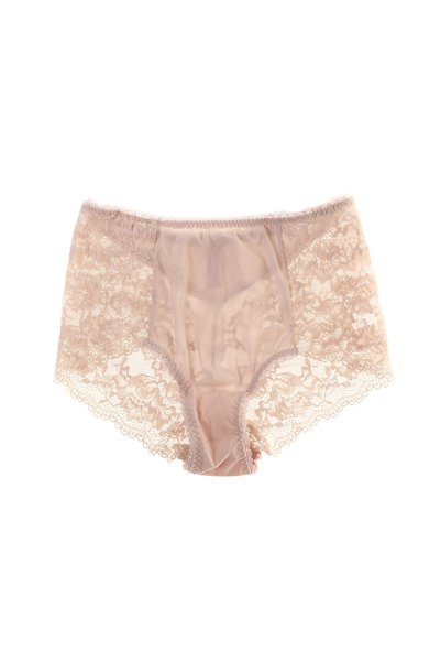 Pink Lace High Waist Panties
