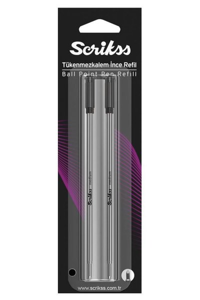 Ballpoint Pen Refill 711 Ballpoint Pen Refil Black 2 Blister (12 Pack)