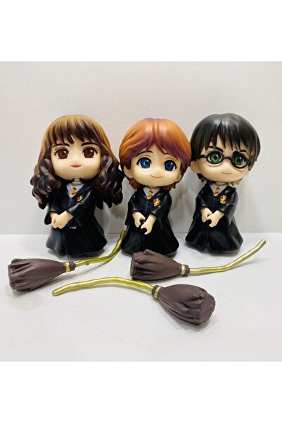 Комплет од 3 лиценцирани фигури за биро Harry Potter со метла