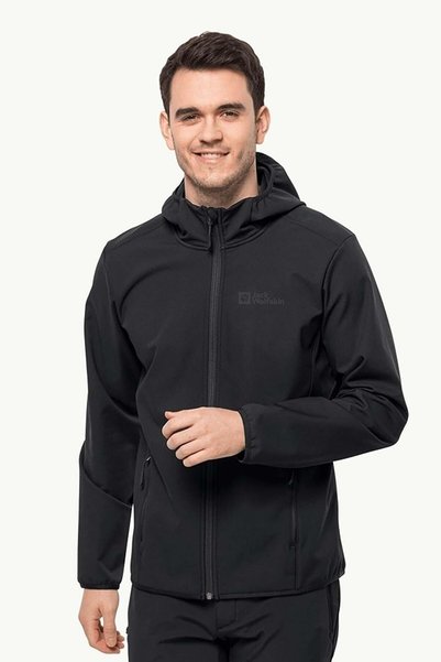 1307471-6000 Jack Wolfskin Bornberg Hoody m Men's Jacket Black