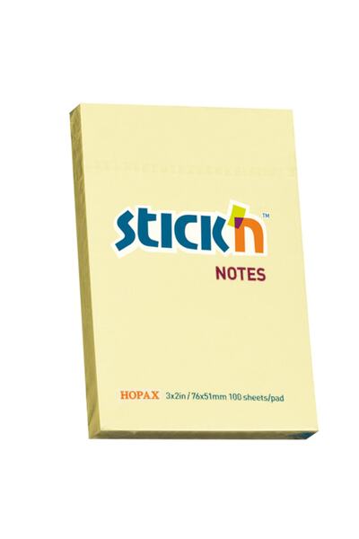 Hopax Stick'n лепливи ливчиња 100 листови 76x51 жолти 21006
