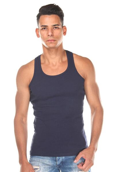Men's Navy Blue Athlete Undershirt