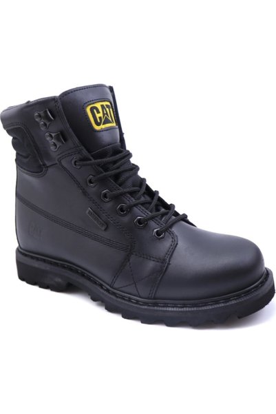 Overpass Wp 015m101226 Black/Leather-Black Oiled Leather Men's Waterproof Boots