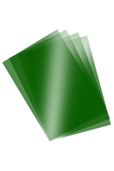 Обоени ацетатни листови Pvc 250 микрони A4 зелени 5-пакување