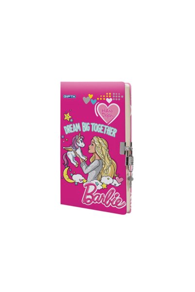 Barbie Locked Hard Cover Memory Book 14x20cm -120 Yp