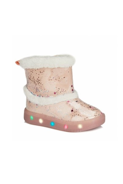 Comet Lighted Waterproof Girl's Boots with Fur Inside