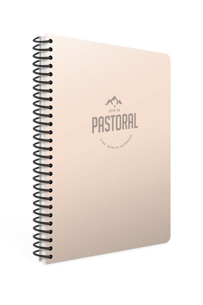 Pastoral A4 72 Sheets Squared Spiral Notebook