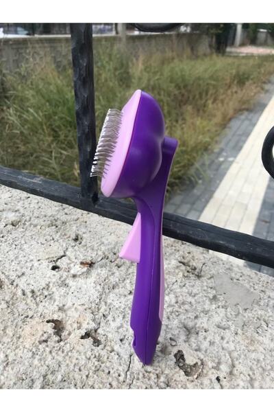 New Automatic Cleaning Button Pet Brush Cat Dog Hair Collector Comb
