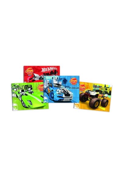 Hot Wheels Spiral Picture Notebook 17x24cm 15 Sheets (Pack of 12) 5436