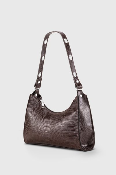 Women's Brown Baguette Bag 195
