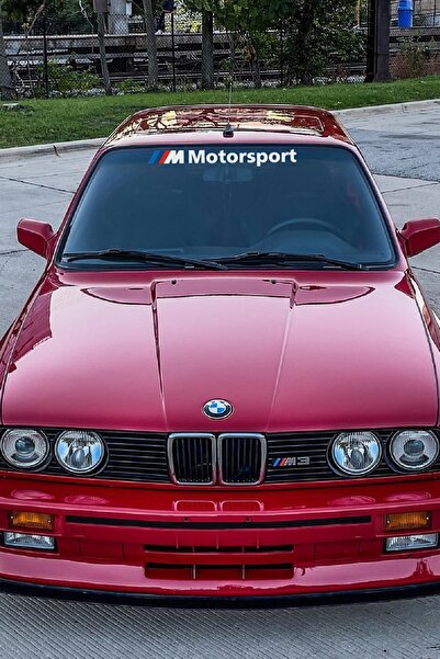 Налепница за предно ветробранско стакло со логото на Bmw M Motorsport 60×7 Cm фолија налепница за автомобил натписи на стакло