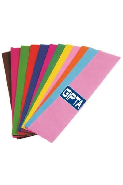 Krapon Paper 50X200 Cm. 10 Pieces. 10 Different Colors