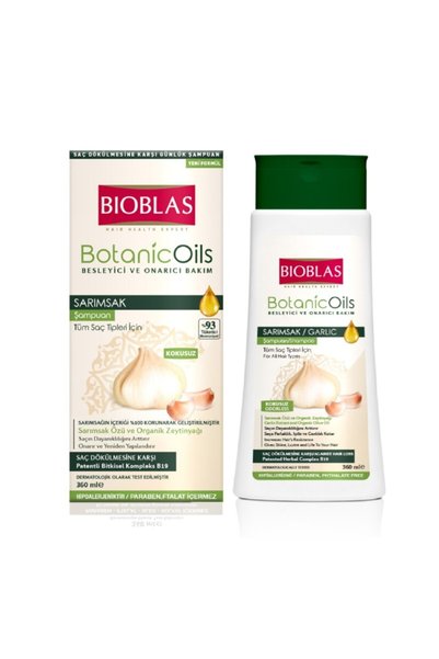 Shampoo Garlic 360ml Botanic Oils