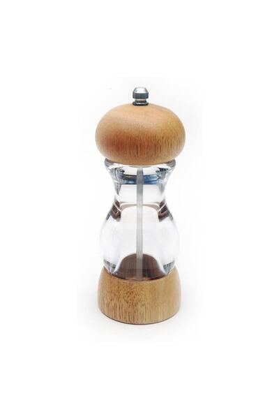 Fame Kitchen Bamboo Salt and Pepper Grinder - 15X6 cm