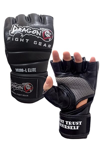 30299-l Elite MMA ракавици од вистинска кожа за слободна борба