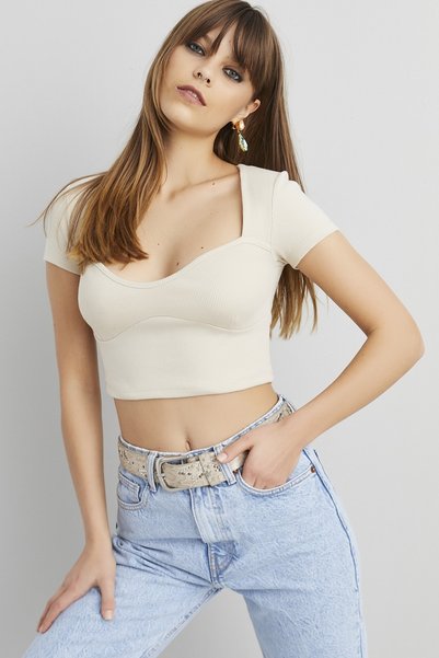 Women's Stone Camisole Crop Blouse ELT58