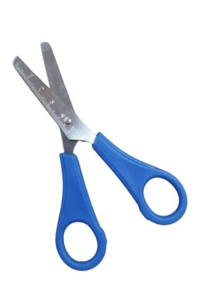 Student Scissors with Ruler 12 Cm Blue 1 Piece