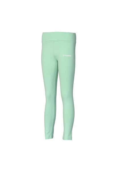 Green - White Girls' Leggings