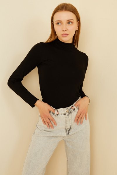 Women's Black Bodysuit