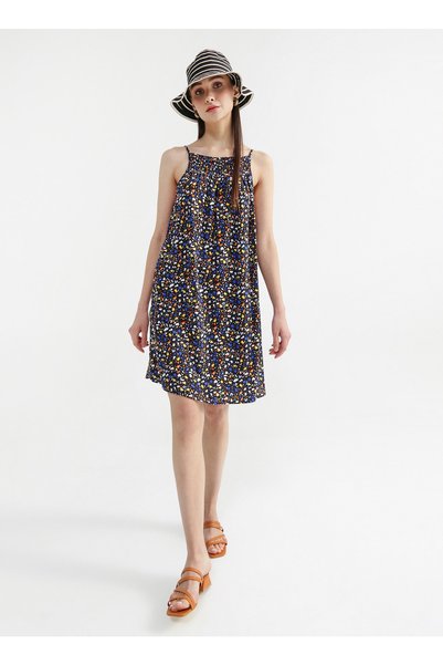 Dress, 42, Black - Multicolor