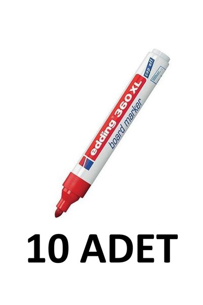 10 Pcs 360xl Refillable Board Pen Red