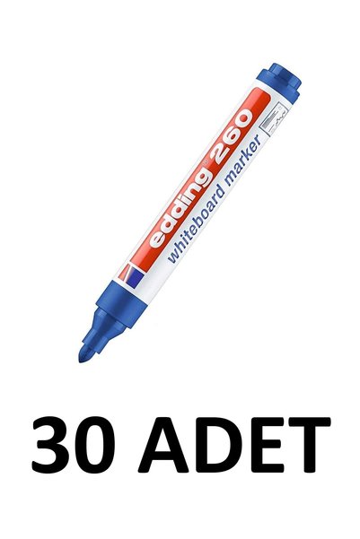 30 Pieces E-260 Blackboard Pen Blue