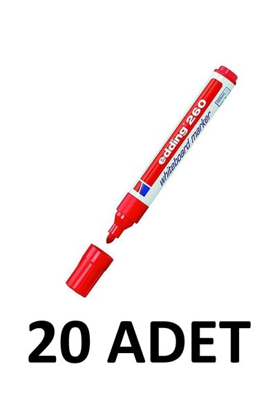 20 Pieces E-260 Blackboard Pen Red