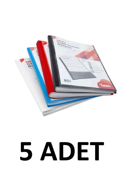 5 Mixed Color Leaf Pocket Presentation Binder
