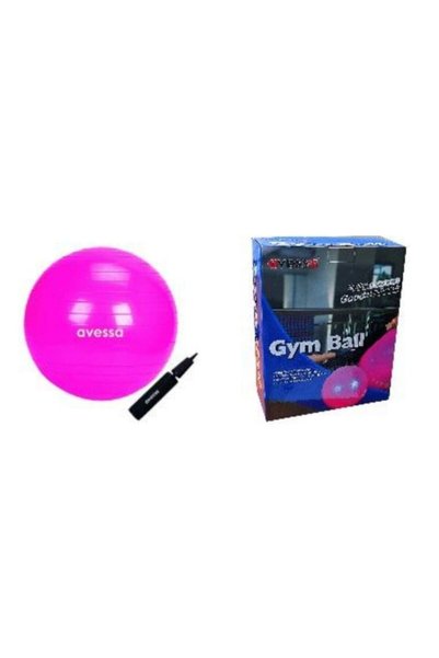 Pink Pilates Ball - 75 Cm - With Pump And Box