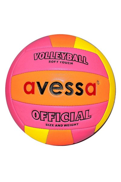 Phosphorescent Volleyball: Pink-Orange-Yellow