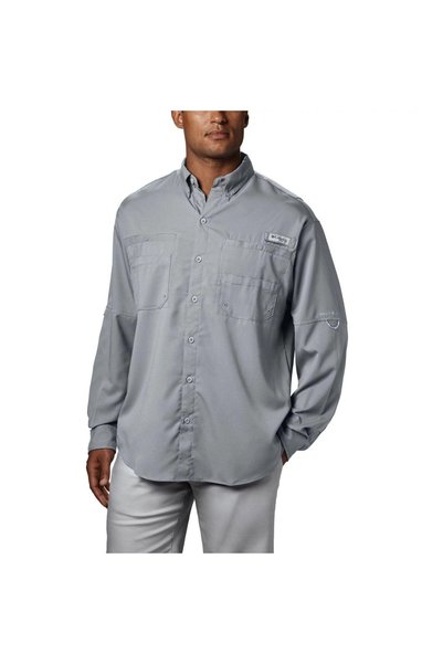 Tamiami II Ls Gray Outdoor Shirt