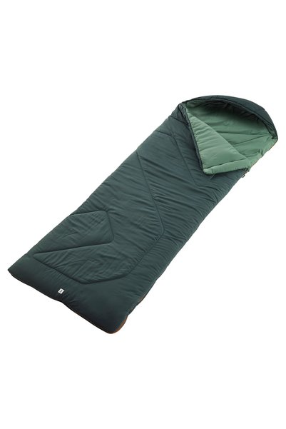 Quechua Outdoor Camping Sleeping Bag - 0°c Comfort - Khaki - Arpenaz