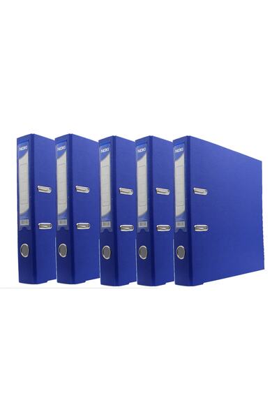 Narrow Plastic Folder (56412-130) Blue 5 Pack