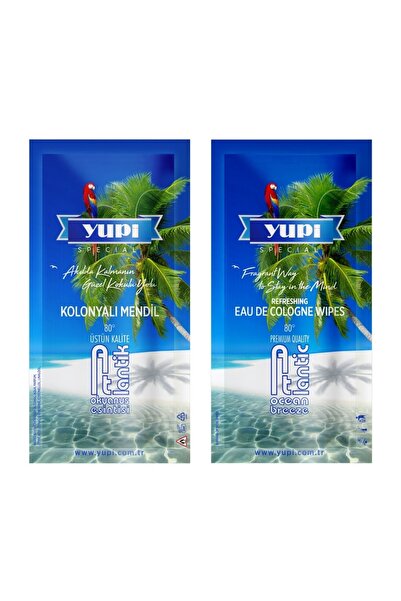 Atlantik 80° Edp парфимирани влажни марамчиња со колонска вода 25 парчиња