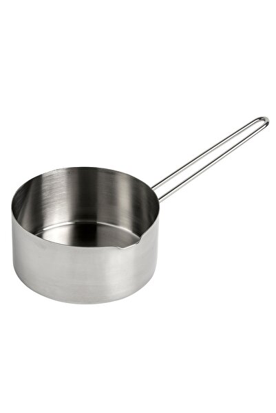 Касерола за сос од 14 cm, тенок челик 304 18/10ni, сад за млеко од нерѓосувачки челик