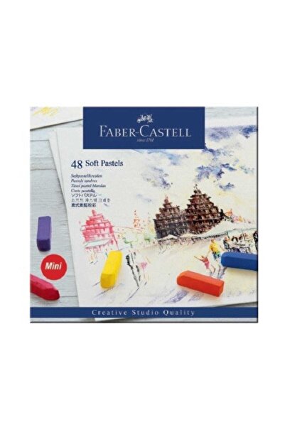 Faber-Castell Creative Studio мини меки пастелни бои 48 бои, половина големина /