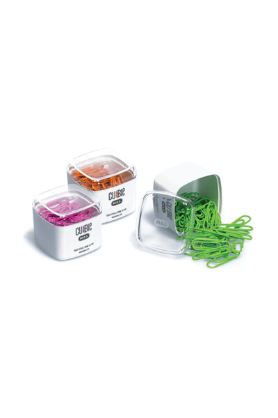 1264 Cubbıe Colored Paper Clip 28 Mm Mixed