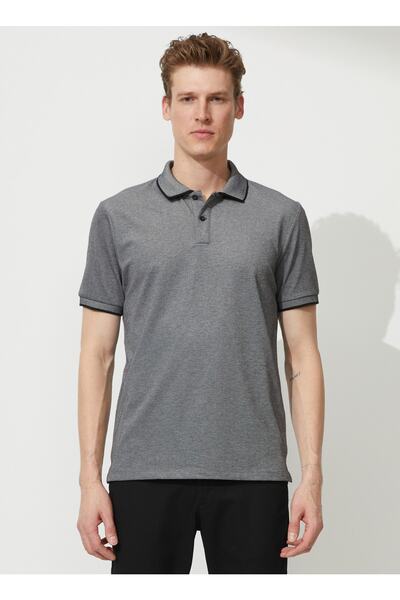 Polo Neck Black - White Men's T-shirt 4a9000000003