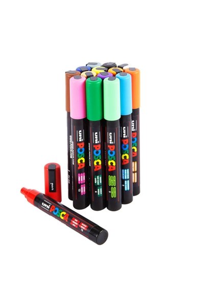 Posca Pc-5M (1.8-2.5mm) Set of 15