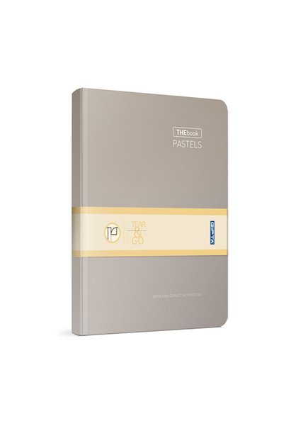 Thebook Pastels Thread Stitched Hardcover 20x28 200 Sheets Lined Notebook Gray