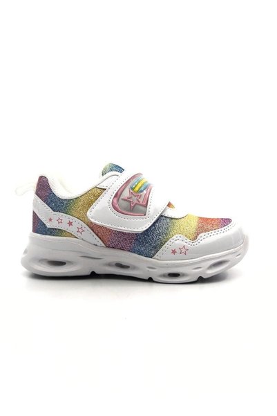 Kita Girl's Glittery Lighted Lightweight Casual Sneakers 346.23y.181