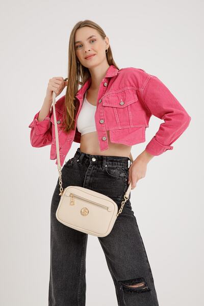 Beige Women's Shoulder Bag 05BHPC113