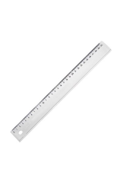 Ruler Plastic Transparent Color 230