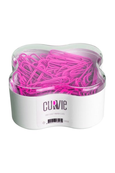 Curve Colored Paper Clip 295 Pink