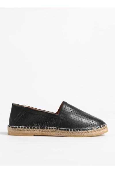 Black Men's Leather Casual Shoes - Portsa
