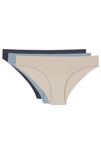 3 Pieces Ribbed Seamless Classic Panties 3xclassic