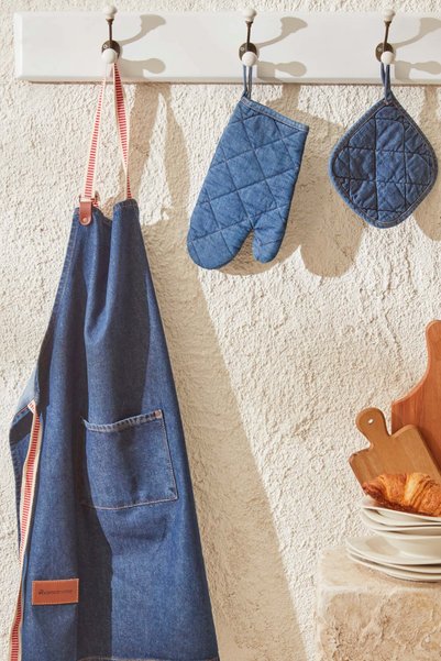 Denim Gloves Set - Young