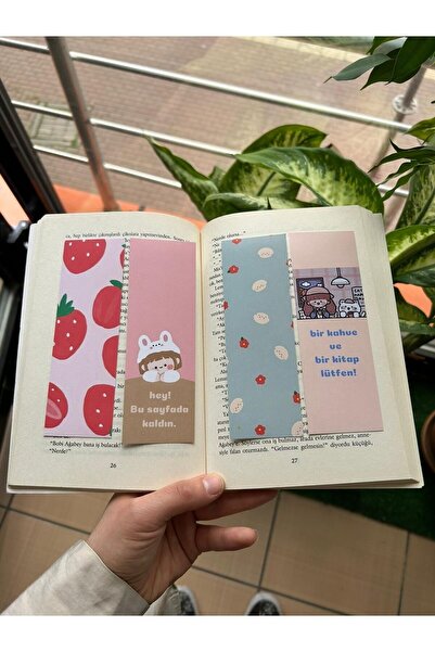 Сет од 4 слатки Kawaii обележувачи за книги